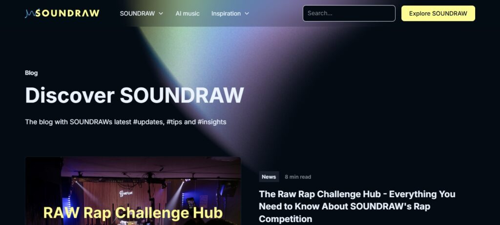 Soundraw – Best for Customizable AI-Generated Music