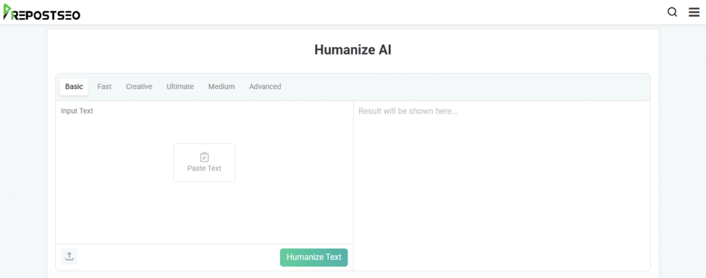 Prepostseo AI Humanizer